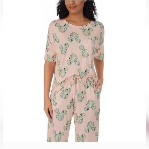 Disney Other - NWT Disney 2 pc Mickey Mouse Capri pajamas PJs womens stretchy comfy